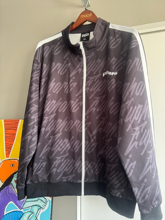 Euphoria 777 Other - Euphoric 777 Rare 3XL Graffiti Track Jacket – Angel # Manifestation Streetwear